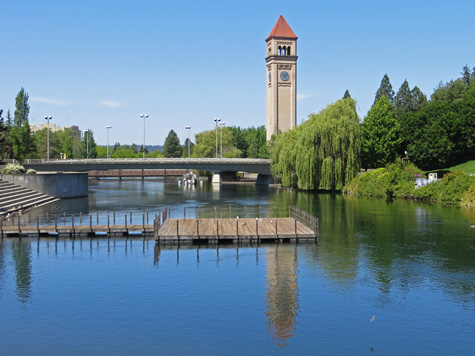 Clock Tower in Spokane Washington